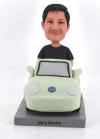 Custom bobblehead driving beetle car gifts for boss/retirment gifts for father