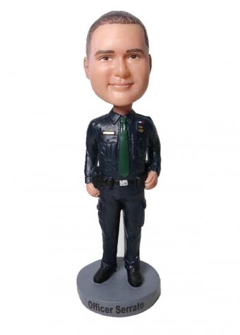 Custom bobblehea personalized bobblehead Christmas gifts for police officer