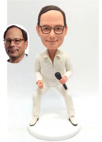 Custom bobbleheads Elvis fans singing and dancing gifts for boss/boyfriends/father