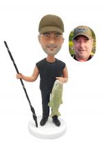 Custom Bobbleheads Personalized Bobble Head Fishing Gifts for Dad/Gifts For Boss/ Gifts for boyfriend