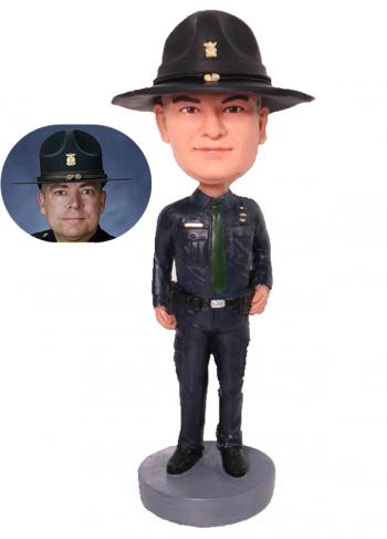 Custom personalized policeman bobbleheads retirement gifts for police officer