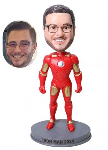 Custom Bobbleheads IronMan suit gifts for father, for boss