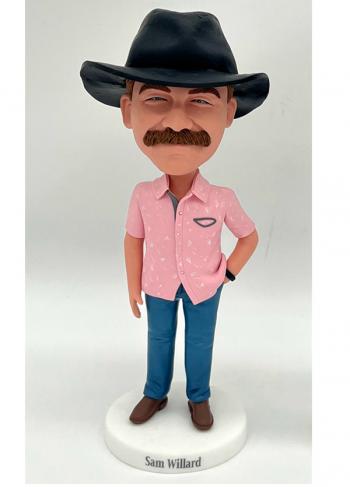 Custom Bobblehead Personalized Bobbleheads cowboy boy gifts for boss, boyfriend