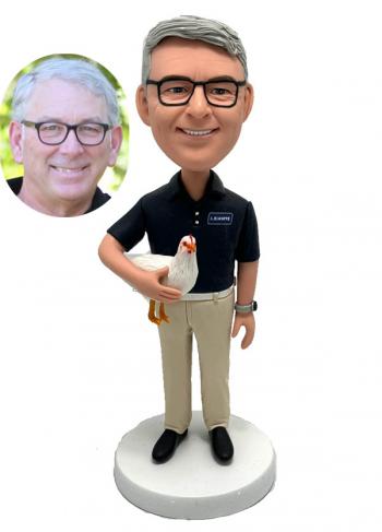 Custom personalized Bobbleheads Christmas Gifts For boss/Christmas Gifts for dad/Christmas Gifts for grandpa