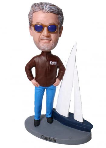 Custom Bobbleheads male Sailing Boat Christmas Gifts For boss/Christmas Gifts for dad